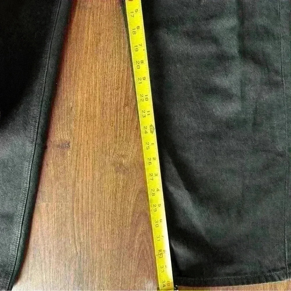 Criss cross wide-leg denim in black size L - Picture 9 of 9